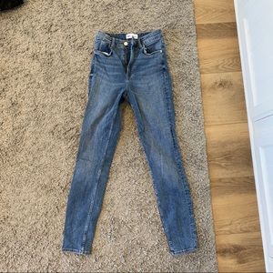 Zara High Rise Blue Jeans